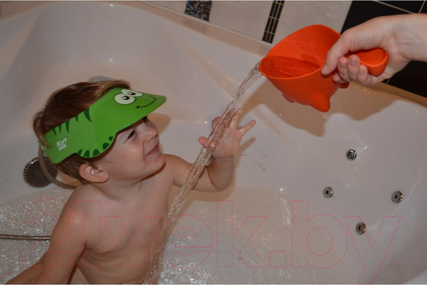 Изображение товара Козырек для мытья головы Roxy-Kids Зеленая ящерка / RBC-492-G