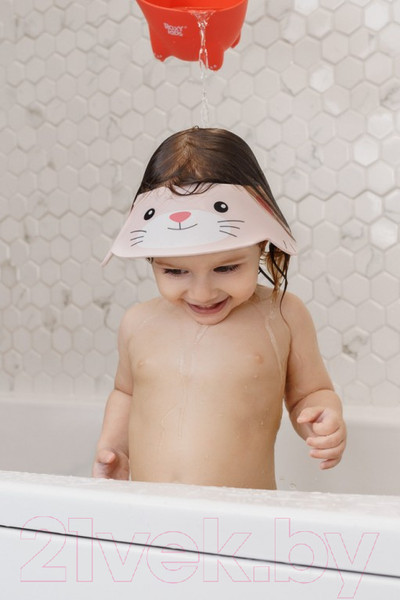 Изображение товара Козырек для мытья головы Roxy-Kids Серый котенок / RBC-492-GY