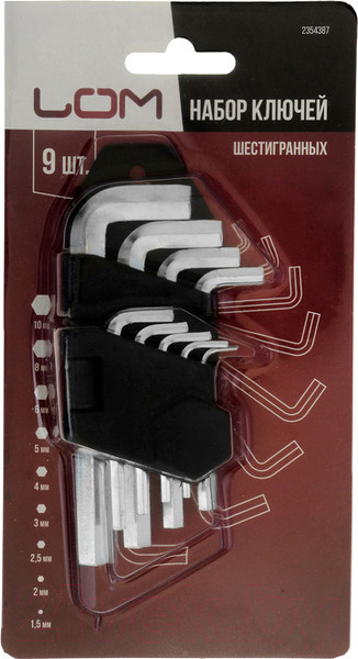 Изображение товара Набор ключей LOM 2354387