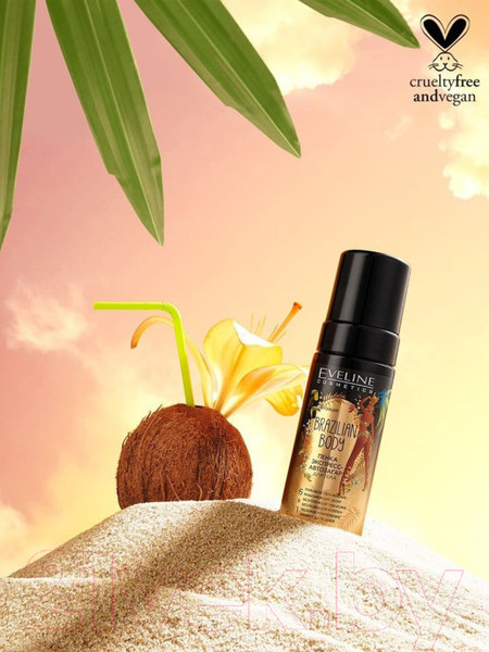 Изображение товара Мусс-автозагар Eveline Cosmetics Brazilian Body Пенка экспресс для тела 6в1 (150мл)