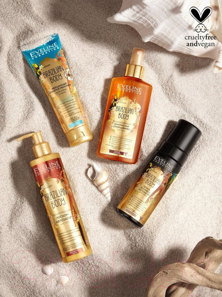 Изображение товара Мусс-автозагар Eveline Cosmetics Brazilian Body Пенка экспресс для тела 6в1 (150мл)