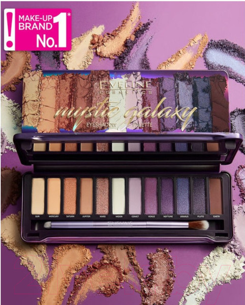 Изображение товара Палетка теней для век Eveline Cosmetics Mystic Galaxy (12г)
