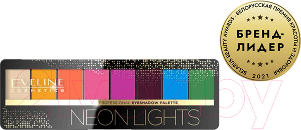Изображение товара Палетка теней для век Eveline Cosmetics Eyeshadow Professional Palette 06 Neon Lights