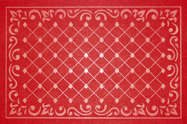 Изображение товара Коврик грязезащитный Kovroff Ромбы 45x75 / П/10/18/05 (красный)