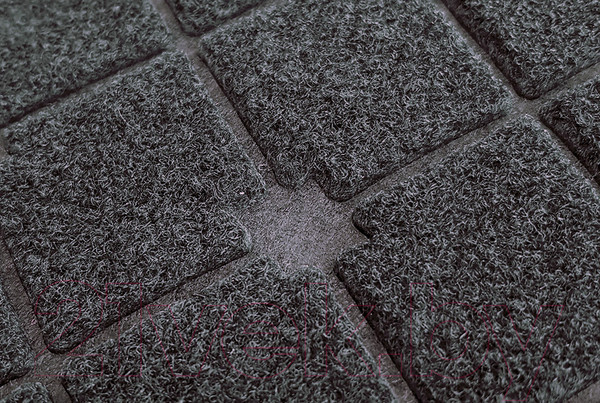 Изображение товара Коврик грязезащитный Kovroff Ромбы 60x90 / П/10/03/01 (черный)