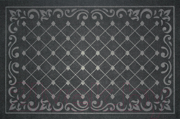 Изображение товара Коврик грязезащитный Kovroff Ромбы 60x90 / П/10/03/01 (черный)
