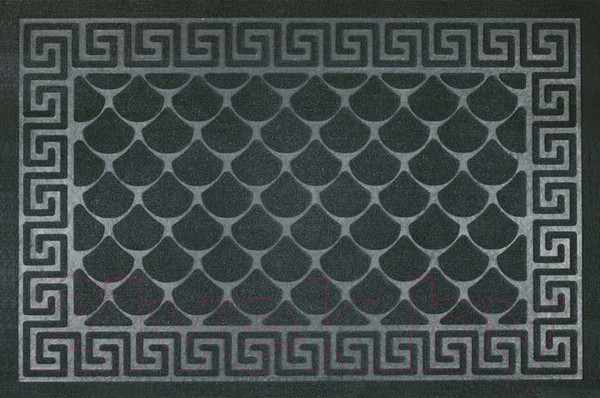 Изображение товара Коврик грязезащитный Kovroff Чешуйки 60x90 / П/04/03/01 (черный)