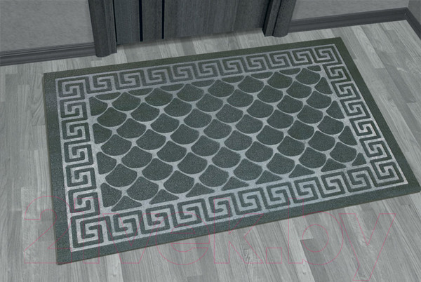 Изображение товара Коврик грязезащитный Kovroff Чешуйки 60x90 / П/04/03/02 (серый)