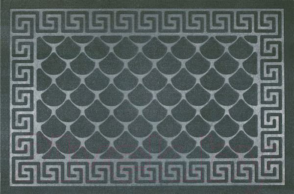 Изображение товара Коврик грязезащитный Kovroff Чешуйки 60x90 / П/04/03/02 (серый)