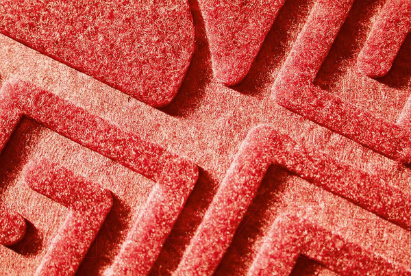 Изображение товара Коврик грязезащитный Kovroff Чешуйки 60x90 / П/04/03/05 (красный)