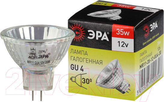 Изображение товара Лампа ЭРА GU4-MR11-35W-12V-30CL / C0027362