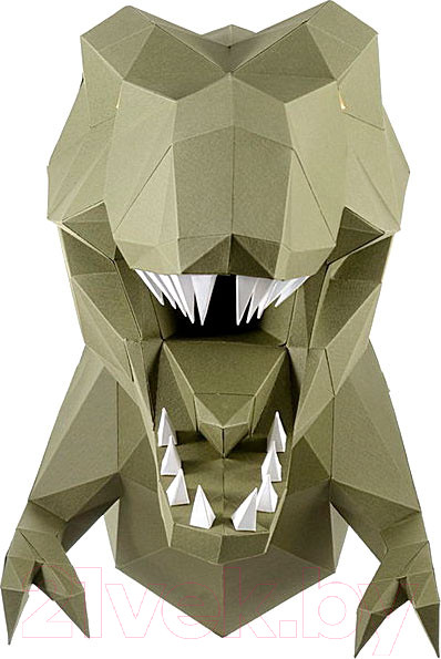 Изображение товара Объемная модель Paperraz Динозавр Завр / PP-1DIZ-WAS (васаби)