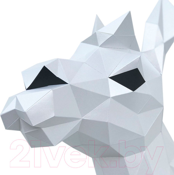 Изображение товара Объемная модель Paperraz Лама Снежана / PP-1LAM-WHT (белый)
