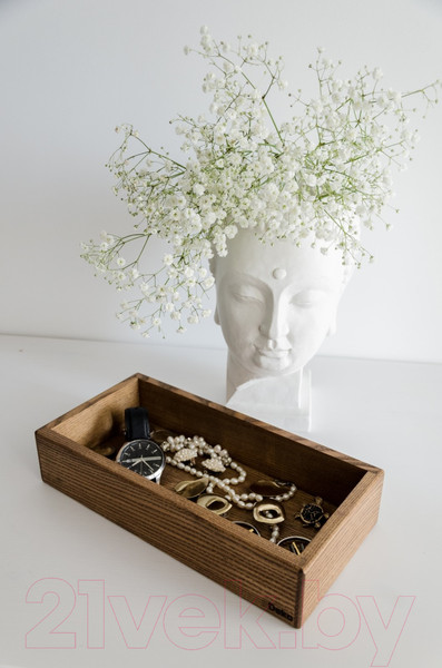 Изображение товара Ящик для хранения DEKO Декоративный / OYT1530 (15x30, темный ясень)