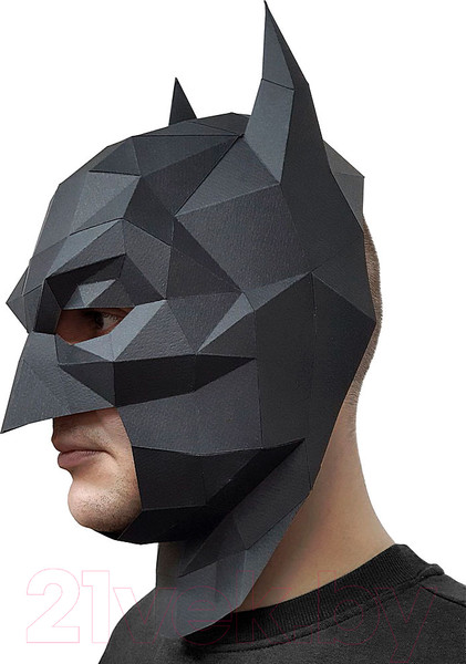 Изображение товара Объемная модель Paperraz Маска Бэтмен / PP-3BAT-BLA