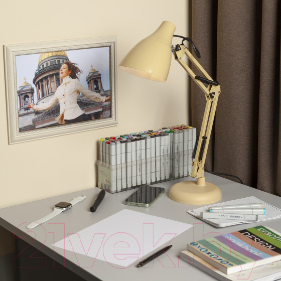 Изображение товара Настольная лампа ЭРА N-123-Е27-40W-BG / Б0047198 (бежевый)