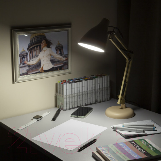 Изображение товара Настольная лампа ЭРА N-123-Е27-40W-BG / Б0047198 (бежевый)