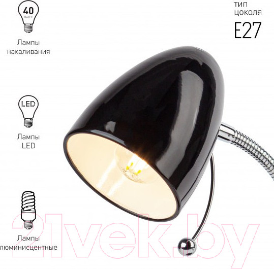 Изображение товара Настольная лампа ЭРА N-116-Е27-40W-BK / Б0047201 (черный)