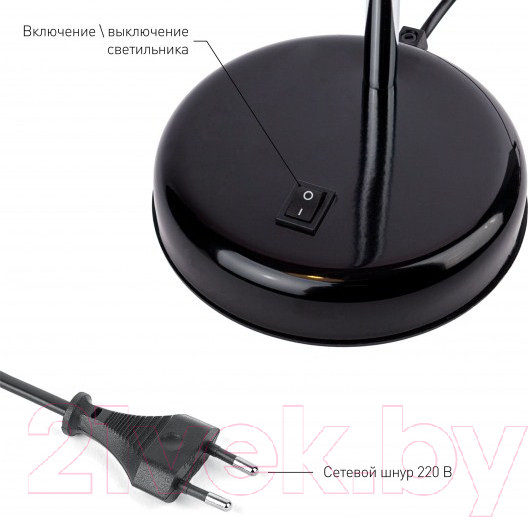 Изображение товара Настольная лампа ЭРА N-116-Е27-40W-BK / Б0047201 (черный)