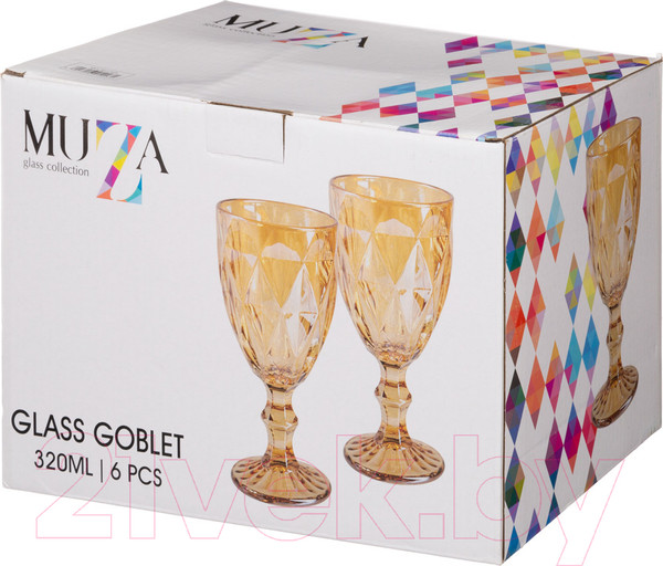 Изображение товара Набор бокалов Lefard Muza Ion Ромбо / 691-023 (6шт)