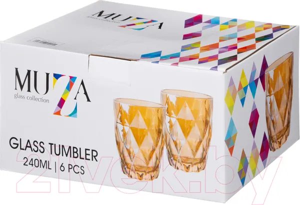 Изображение товара Набор стаканов Lefard Muza Ion Ромбо / 691-025 (6шт)