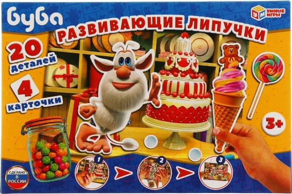 Изображение товара Развивающая игра Умные игры Буба. Игра с липучками / 4680107902030