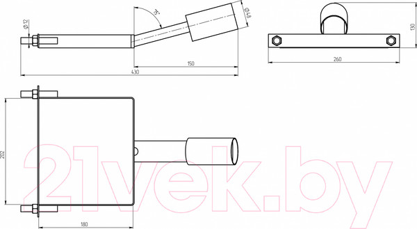 Изображение товара Кронштейн для светильника ЭРА SPP-AC6-0-150-048 / Б0047652