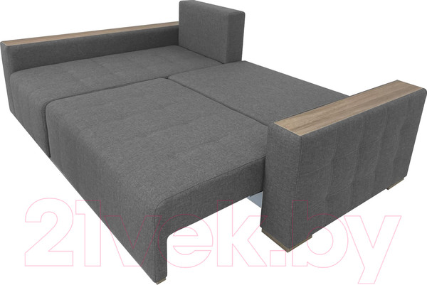 Изображение товара Диван угловой ФорестДекоГрупп Милан 2 правый (Lux 05, рогожка светло-серый)