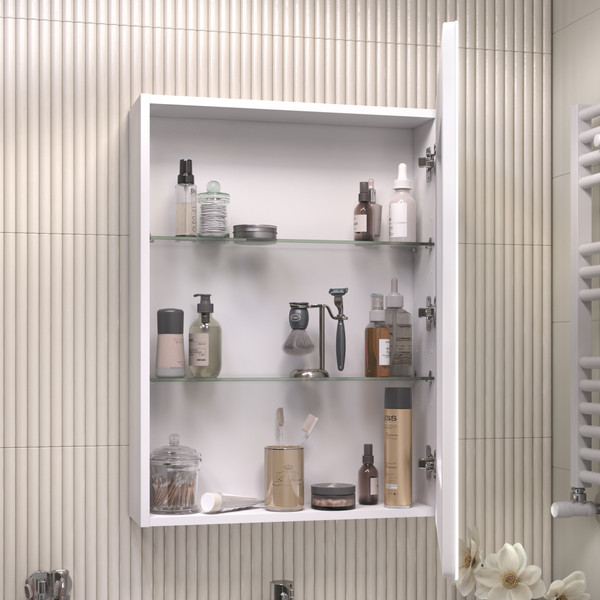 Изображение товара Шкаф с зеркалом для ванной Vigo Geometry 600