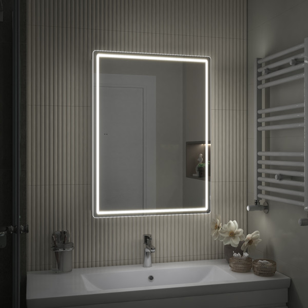 Изображение товара Шкаф с зеркалом для ванной Vigo Geometry 600