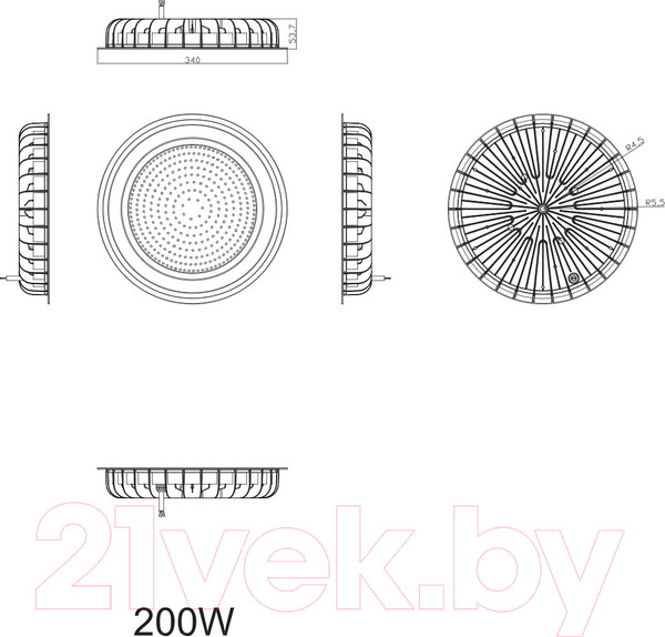 Изображение товара Светильник ЖКХ ЭРА SPP-402-0-50K-200 / Б0046670