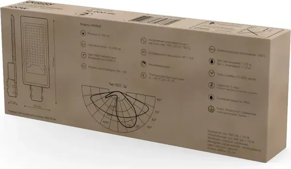 Изображение товара Светильник уличный Gauss 629534300