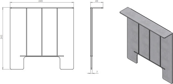 Изображение товара Перегородка дождеприемника Стандартпарк Пластиковая 8378 (для 8370)