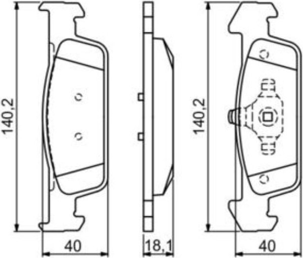 Изображение товара Тормозные колодки Bosch 0986494697