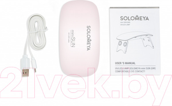 Изображение товара UV/LED лампа для маникюра Solomeya Sun 15-017 Mini (розовый)