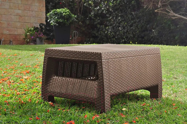 Изображение товара Кофейный столик садовый Keter Corfu Table / 241722 (капучино)