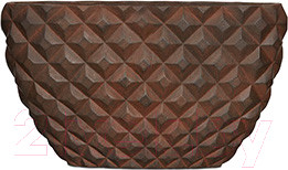 Изображение товара Кашпо Capi Europe Lux Heraldry Planter Oval I Rust / 6CAPLH844 (коричневый)