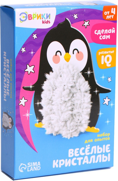 Изображение товара Набор для выращивания кристаллов Эврики Веселые кристаллы Пингвин / 4828450