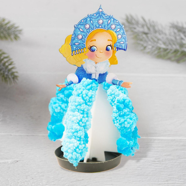 Изображение товара Набор для выращивания кристаллов Эврики Веселые кристаллы Снегурочка / 4828455