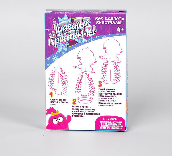 Изображение товара Набор для выращивания кристаллов Эврики Веселые кристаллы Снегурочка / 4828455