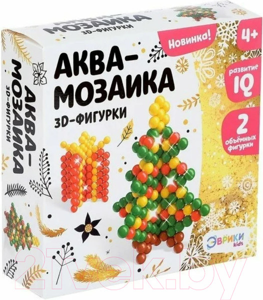 Изображение товара Развивающая игра Эврики 3D Ёлочка Аквамозаика / 4175128