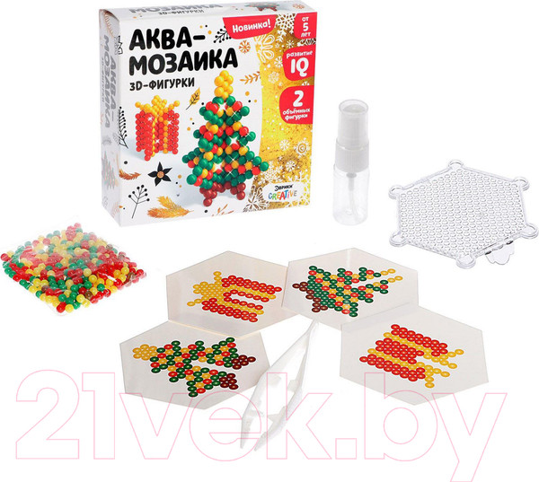 Изображение товара Развивающая игра Эврики 3D Ёлочка Аквамозаика / 4175128