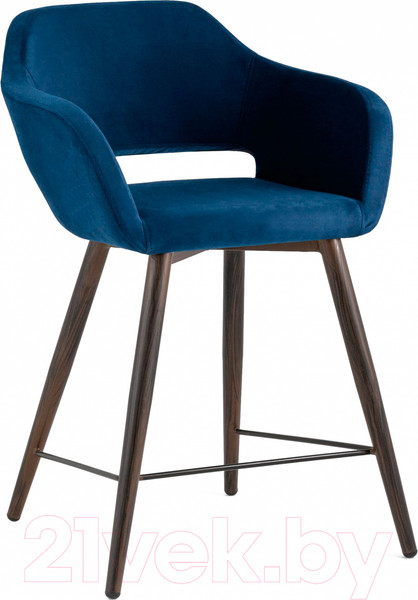 Изображение товара Стул барный Stool Group Саймон / fb-saimon-plb-awd-vl-26 (велюр/темно-синий)