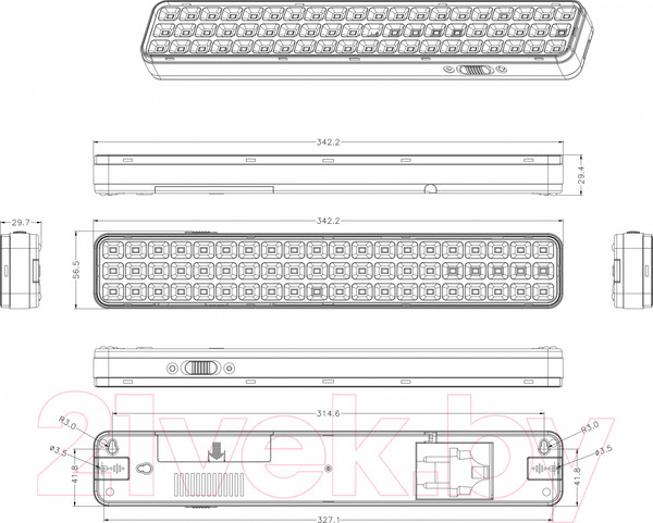 Изображение товара Светильник аварийный ЭРА DBA-106-0-20 / Б0044399