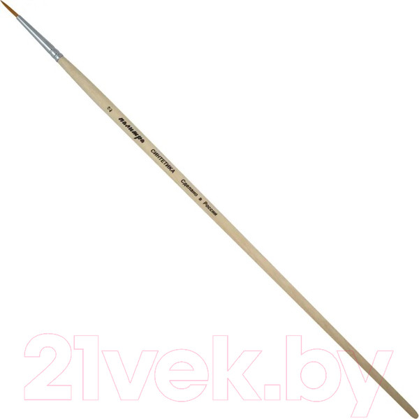 Изображение товара Кисть для рисования ПАЛИТРА Синтетика круглая 2 / пЖС1-02.02Б