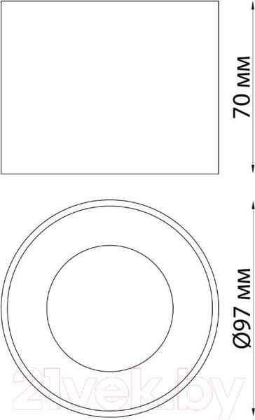 Изображение товара Точечный светильник Novotech Over 358652 (черный)