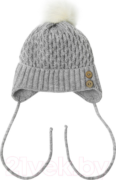Изображение товара Шапочка для малышей Amarobaby Pure Love Wool / AB-OD20-PLW16/11 (серый, р-р 38-40)