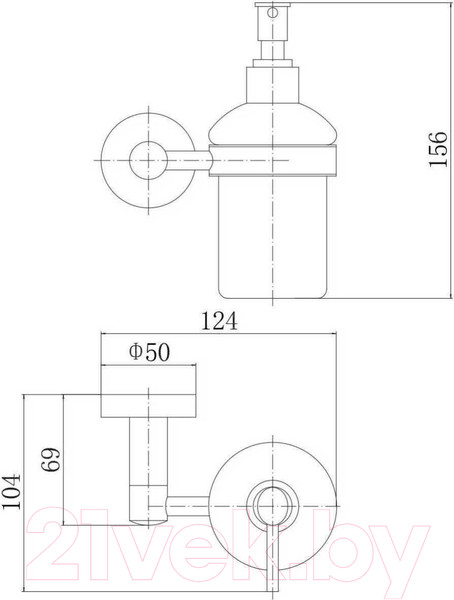 Изображение товара Дозатор для жидкого мыла Fashun A51527