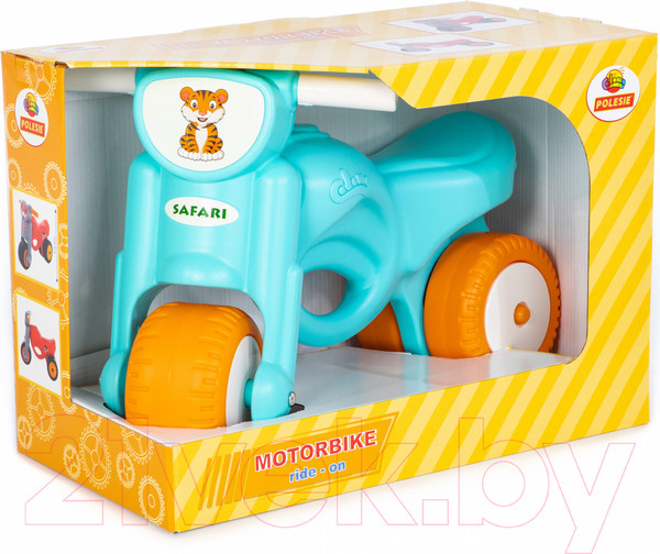 Изображение товара Каталка детская Полесье Мотоцикл. Мини-мото. Сафари / 90744 (голубой)