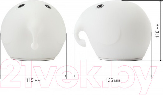 Изображение товара Ночник ЭРА NLED-418-2W-W / Б0044559 (белый)